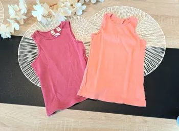 Lot de 2 débardeurs, taille 6 ans, marque okaidi + Nky