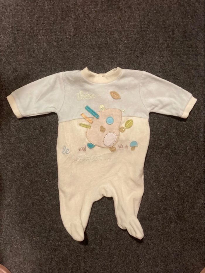 Pyjama mixte Léon le hérisson - Taille 1 mois