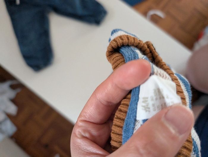 Pull marin marinière coton mixte bébé 9-12 mois - photo numéro 4