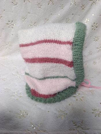 Cagoule femme hood Balaclava rayée