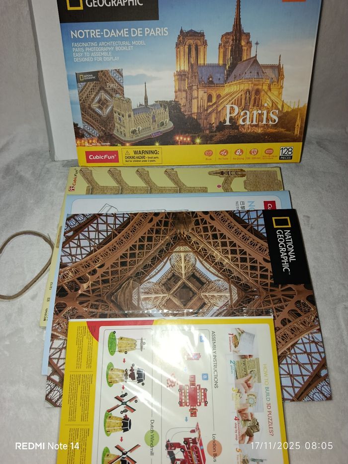 A saisir, NEUF , puzzle 3D , " notre dame de paris " ( bien lire merci) - photo numéro 3