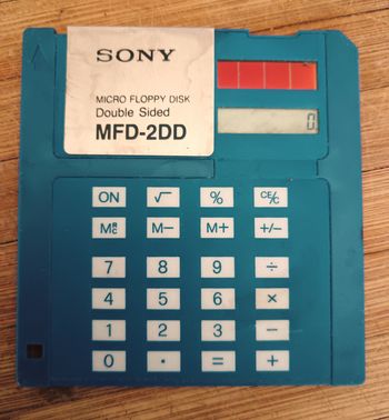 Calculatrice disquette
