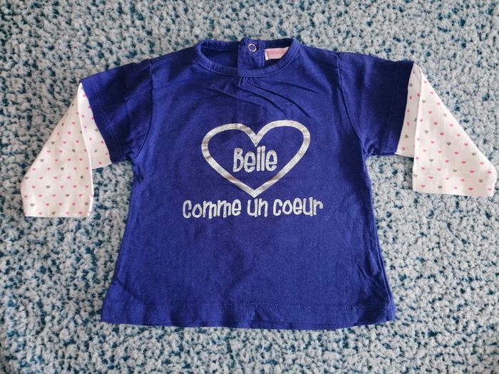Tee-shirt fille taille 6 mois