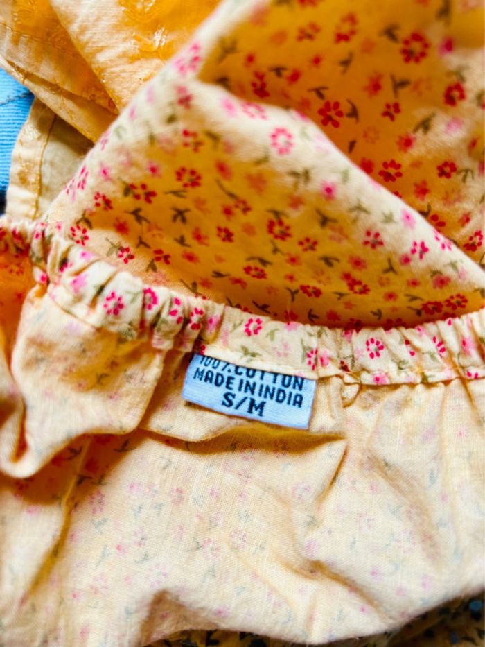 🌞🌿Top boho chic et lumineux brodé made in India Summer fairy soul hippie top🌿🌞 - photo numéro 18