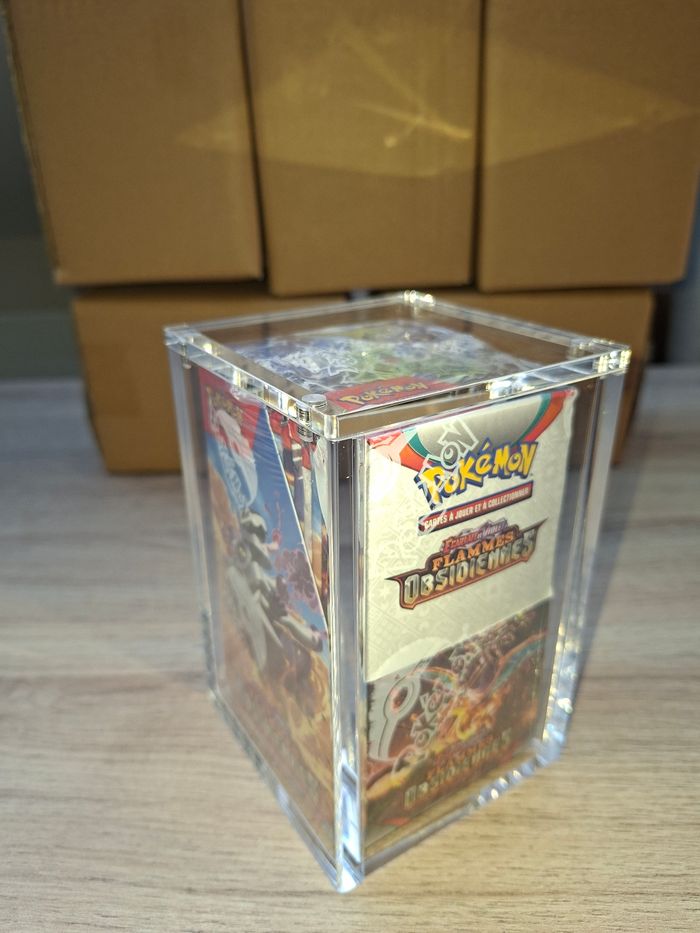 Lot de 5 acryliques pour demi display 18 boosters Pokémon aimantée et épaisse - photo numéro 5