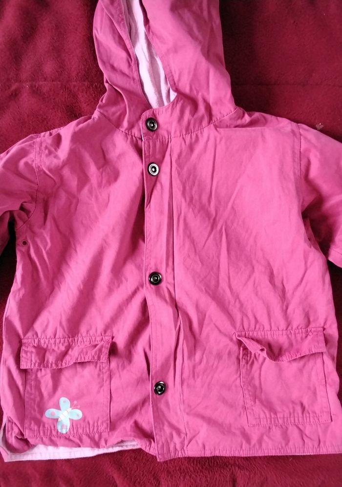 Blouson à capuche,  fermeture et pressions  ,poches,  papillon  ,Graine D 'Eveil, 3 ans - photo numéro 2