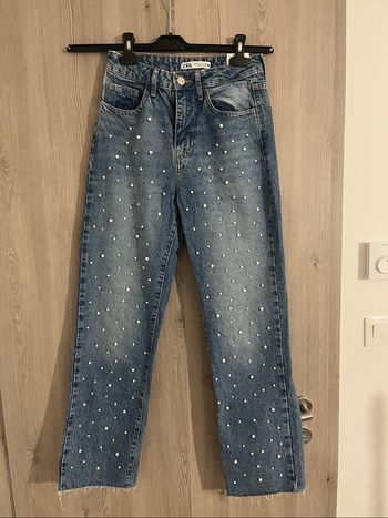 Jean perles ZARA – T.36 (neuf)