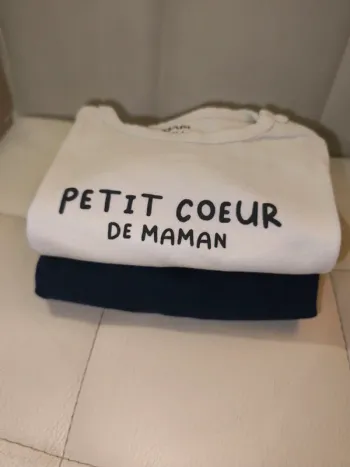 Lot 2 t-shirts manches courtes