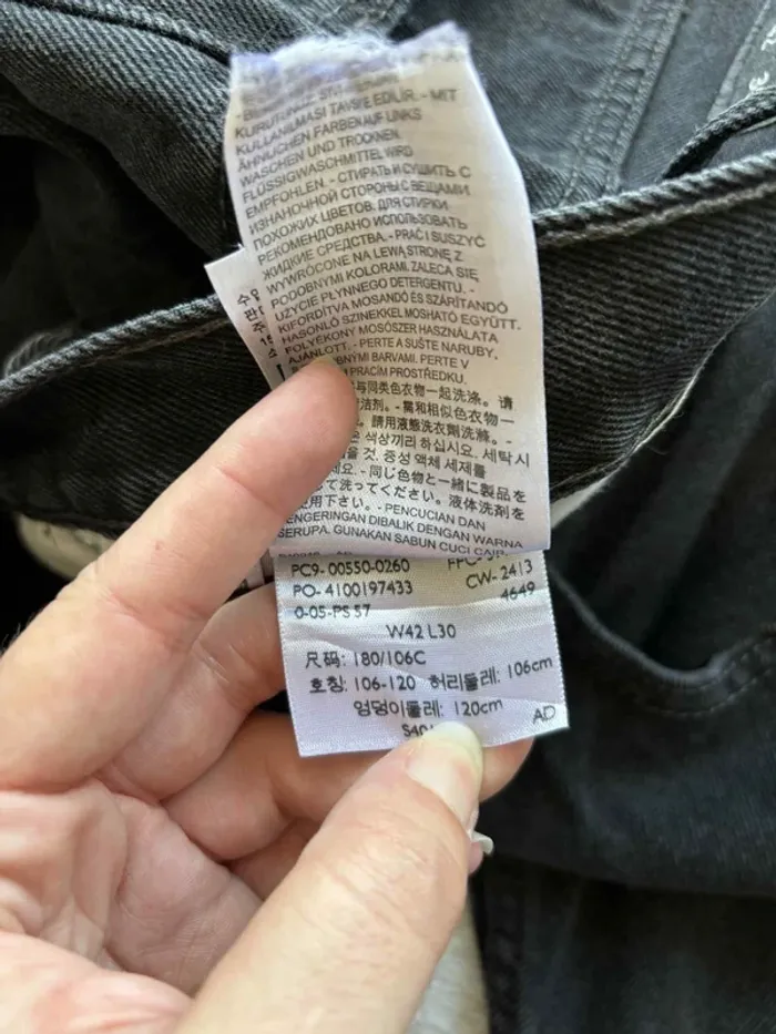 Jean Levi’s 550 Relaxed Fit droit taille haute Noir Homme/Unisexe W42 L30 (XXL/52) - photo numéro 9