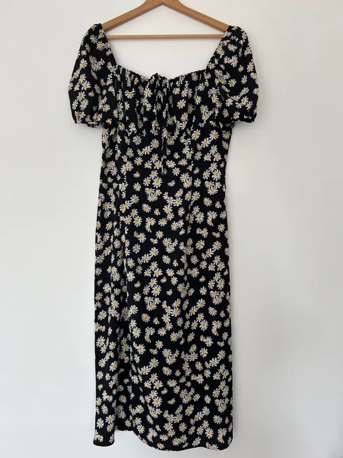 Robe longue fleurie pâquerettes femme Shein