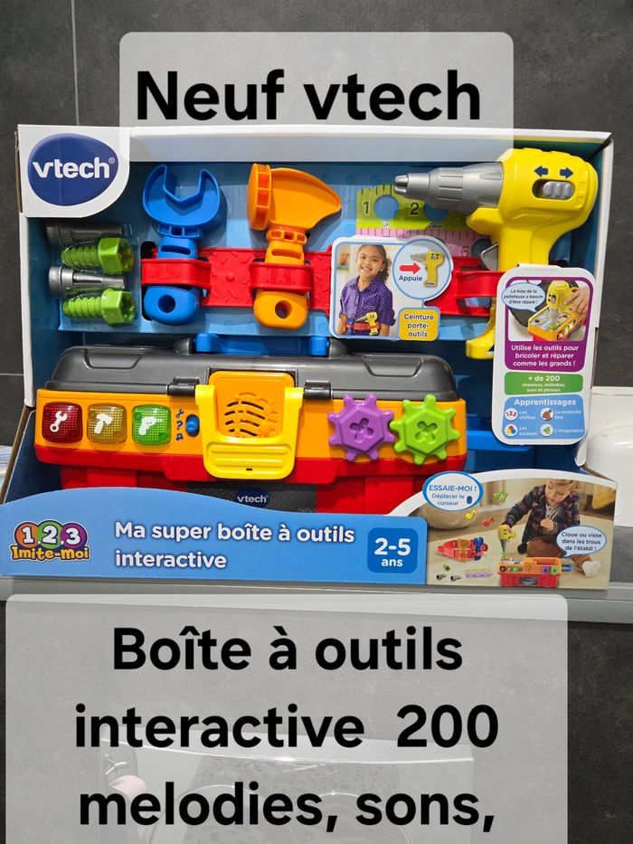 Vtech neuf boite à outils interactive pour apprendre en jouant - photo numéro 1