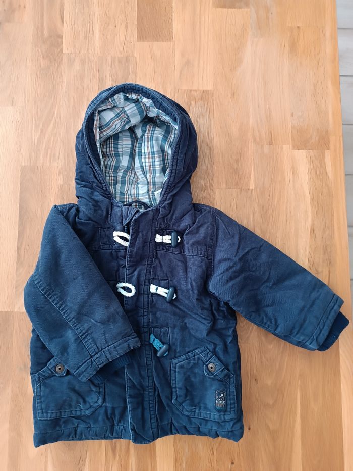 Manteau velour garçon 12 mois