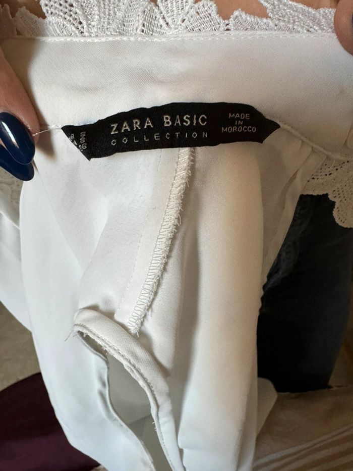 Débardeur col dentelle Zara - photo numéro 3