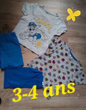 Pyjamas garçon 3-4 ans été bon état 