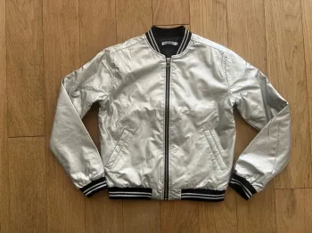 Veste bombers Monoprix teens 12 ans argenté neuf sans étiquette