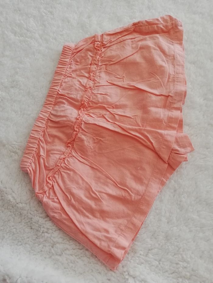 Jupe short orange fille 3 mois mini adélie - photo numéro 4