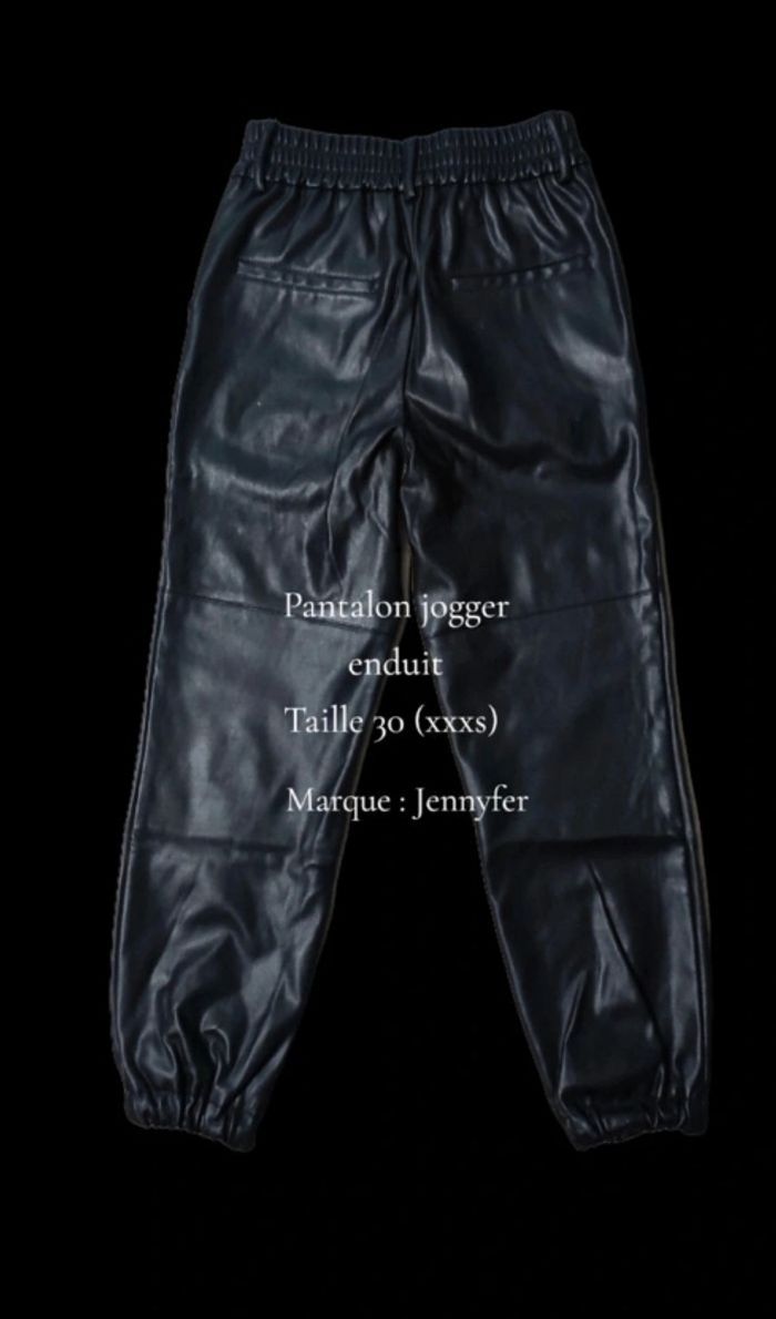 Pantalon enduit jogger femme - photo numéro 3