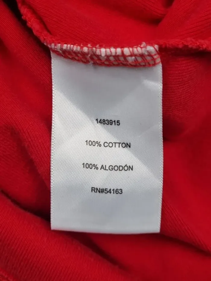 T-shirt Tommy Hilfiger rouge – Taille M Femme (mesures en photos) - photo numéro 9