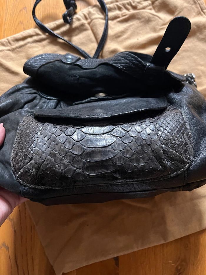 Sac Abaco cuir et python - photo numéro 11