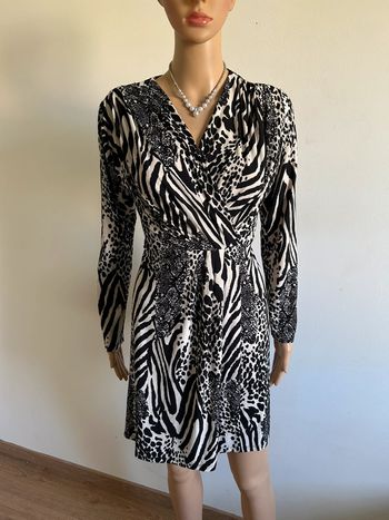 Robe imprimée à manches longues Morgan taille 38 comme neuve