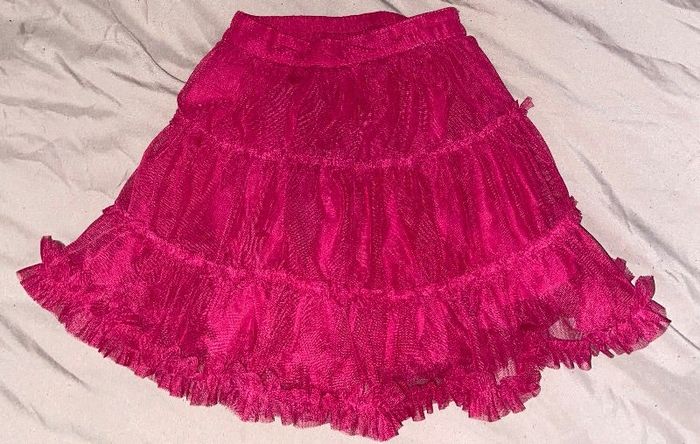 Jupe jupon tulle couleur rose 23 mois