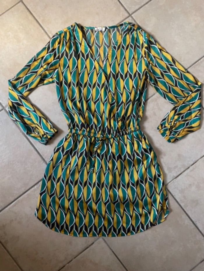 Robe en satin Cerise Blue taille S