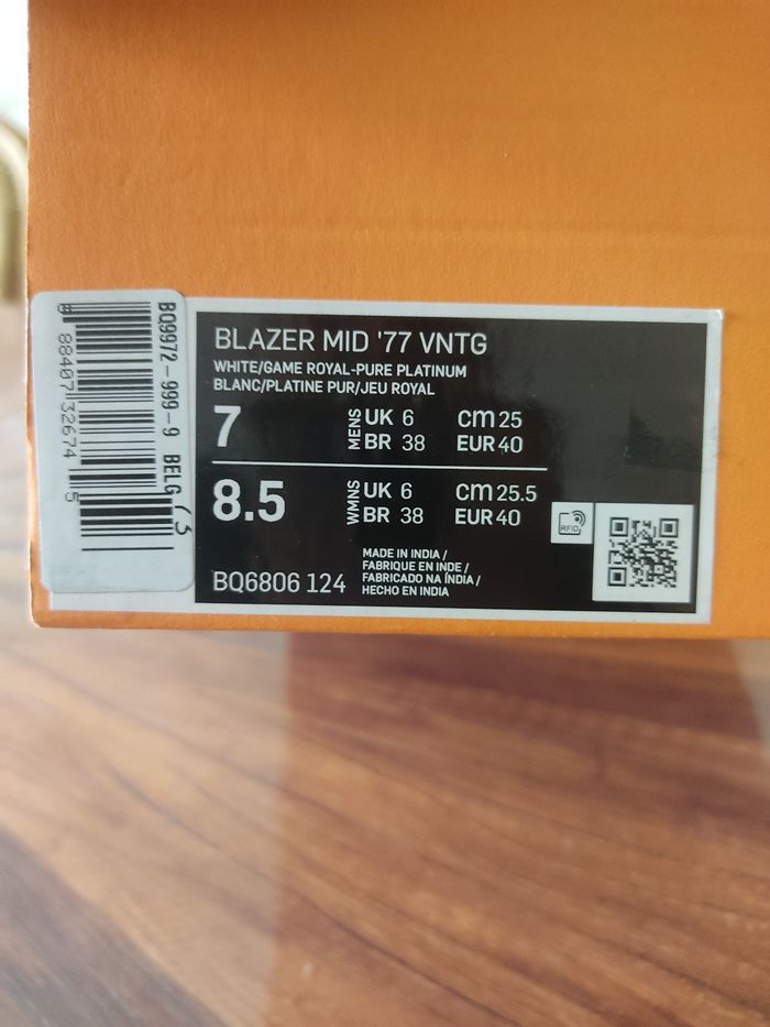 Baskets Nike blazer mid 77 VTNG T 40 - photo numéro 8