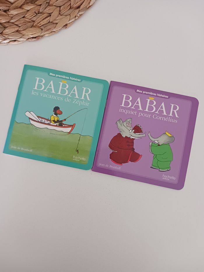 Lot 2 livres babar