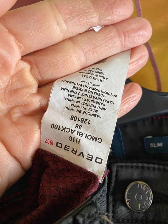 Pantalon jeans Slim Gérald Devred Taille 38 - photo numéro 4