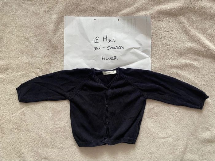 Lot de 3 pulls légers - 12 mois - Bout’chou, Kimbaloo - TBE - photo numéro 2