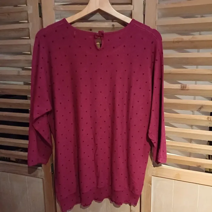 Pull long femme couleur bordeaux taille 42 / 44 , Armand Thiery - photo numéro 4
