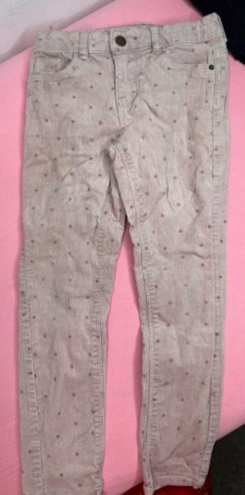 Pantalon rose velours