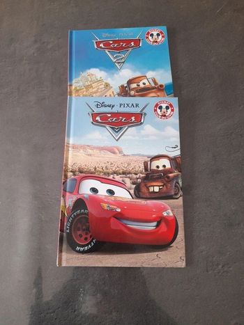 Lot de 2 livres enfant Disney Pixar - Cars et Cars 2