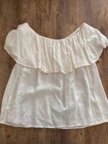 Top blanc épaules dénudés taille 36 Pimkie