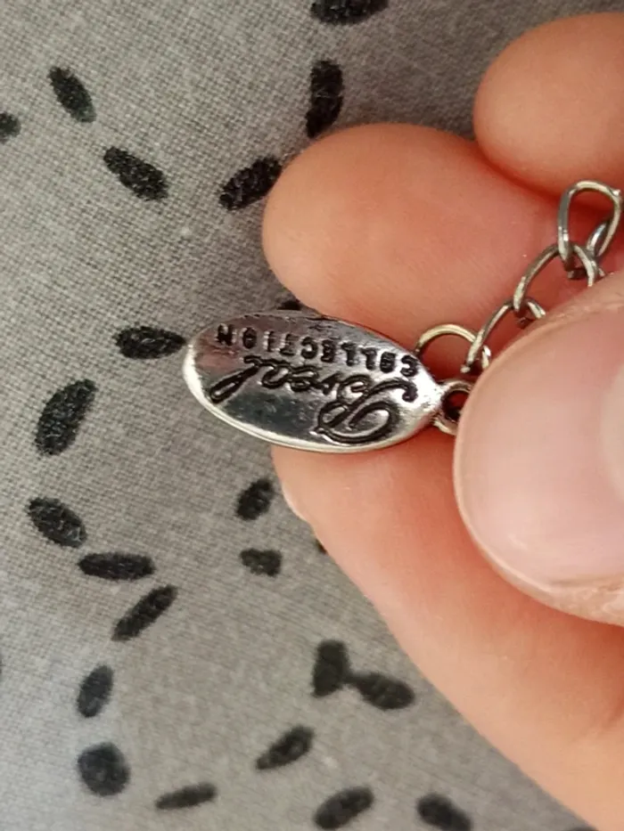 Collier gris blanc bréal vintage - photo numéro 10