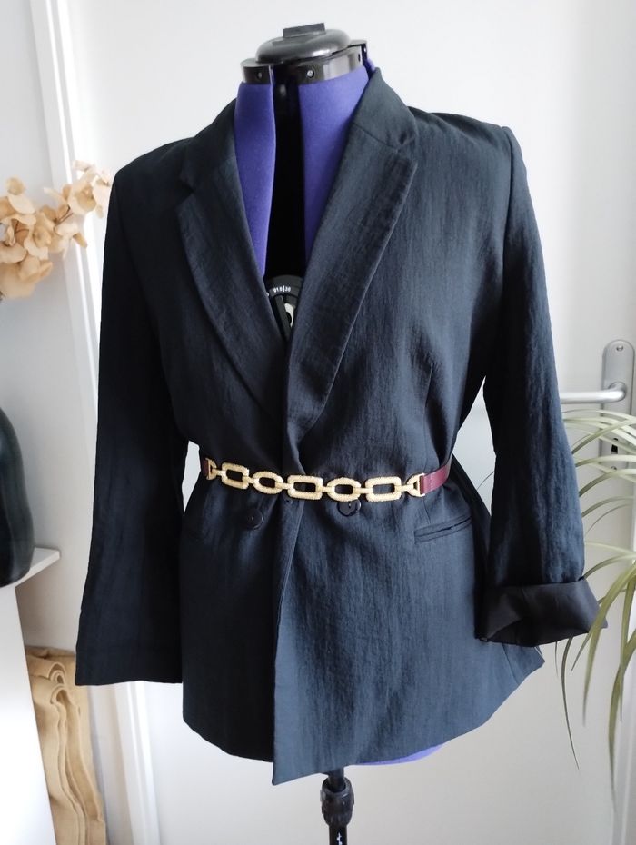 Blazer croisé noir