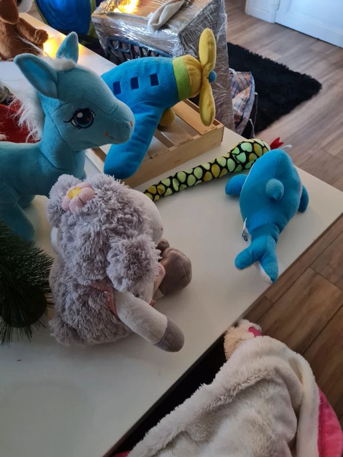 Diverses peluche avion dauphin poney chameau - photo numéro 5