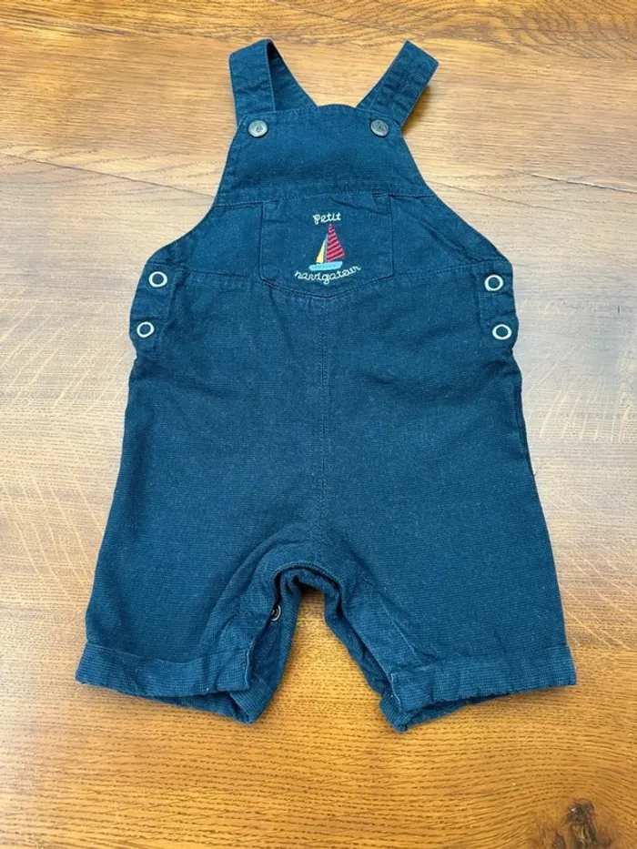 Salopette short marine 9 mois orchestra