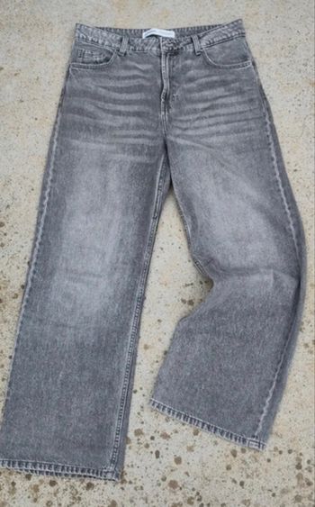 Jean BERSHKA gris délavé T38