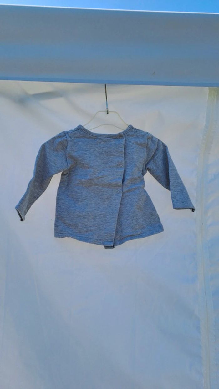 💚 Tee-shirt manche longue fille 9 mois - photo numéro 4