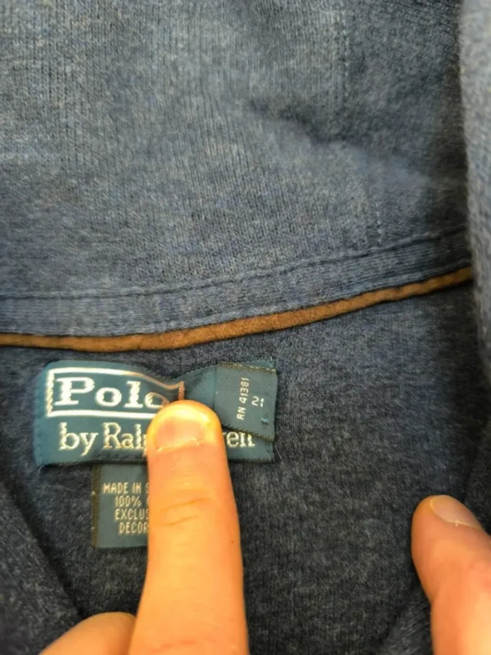 Pull élégant Homme Ralph Lauren XXL avec logo excellent état col boutonné - photo numéro 8