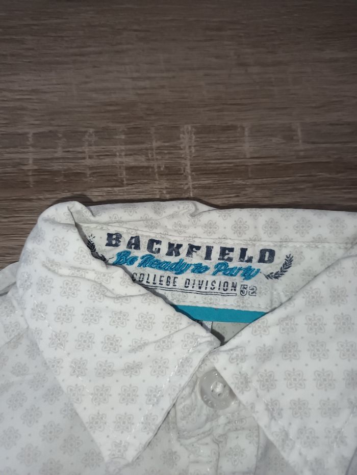 Chemise Garçon 6 ans Backfield blanc/ gris - photo numéro 5