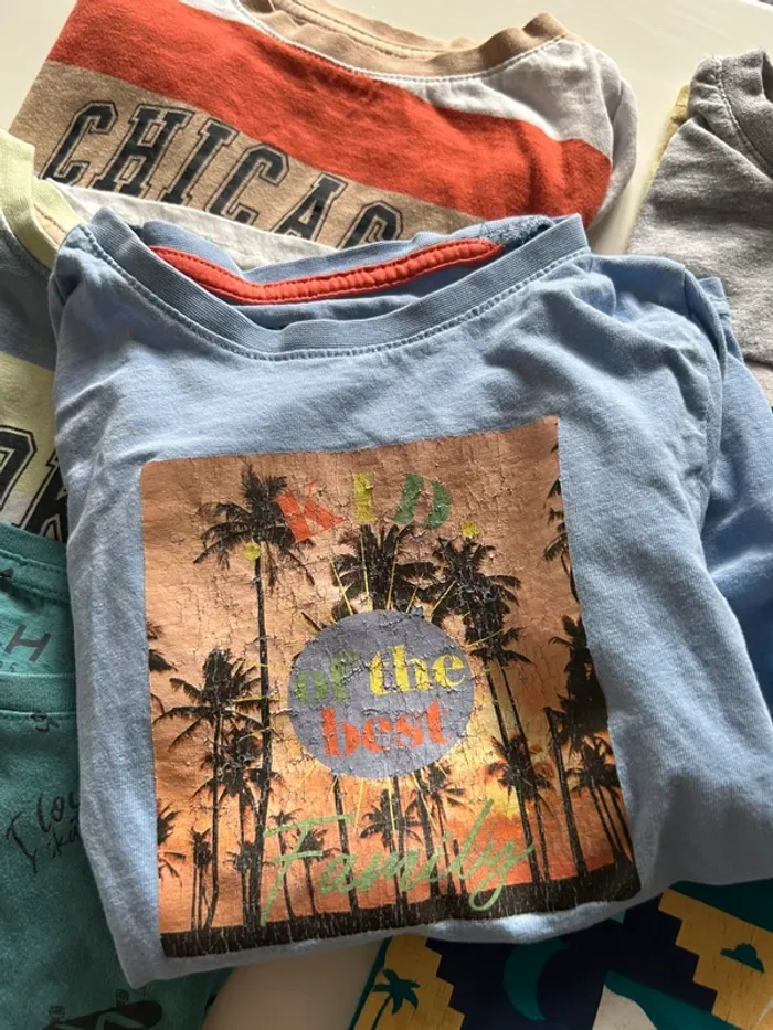Lot 9 t-shirts garçon - photo numéro 8