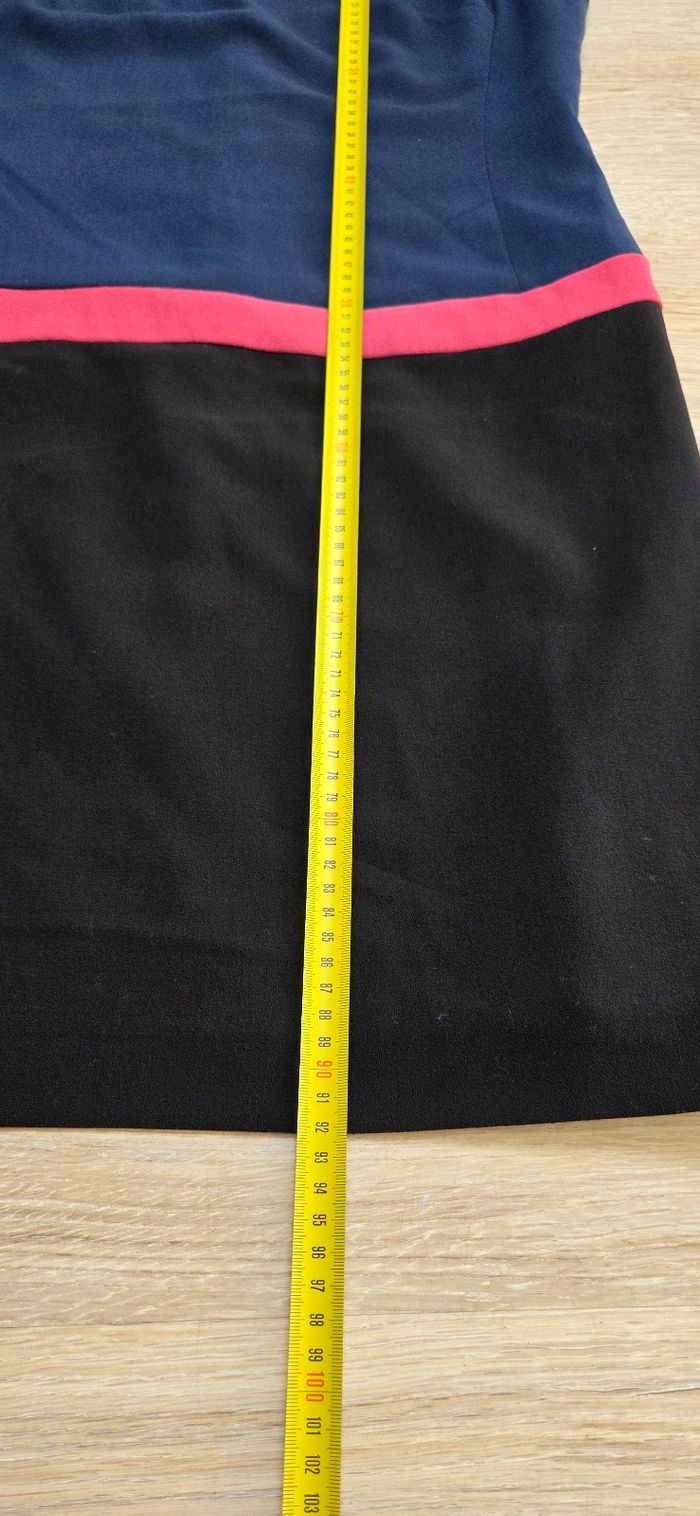 Robe Caroll taille 40/42 noir et bleu en très bon état - photo numéro 7