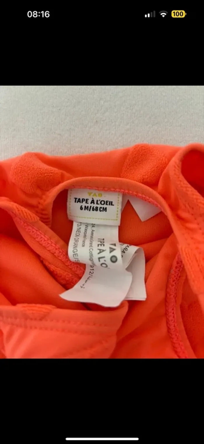 Maillot de bain bébé fille taille 3mois - photo numéro 3