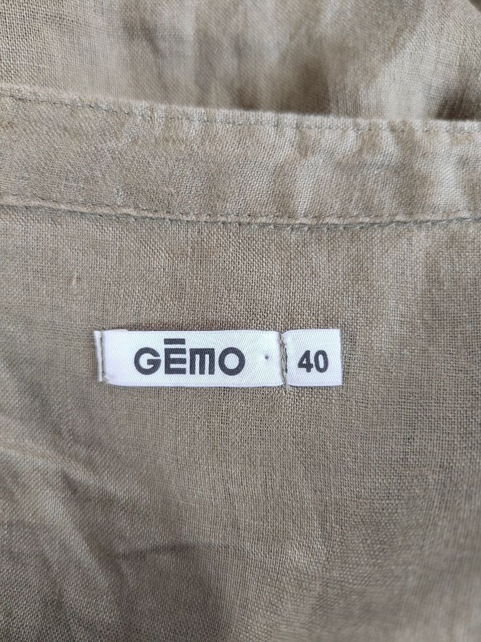 Chemise Kaki à Col en V – Taille 40 / L – Très bon état  – Gémo - photo numéro 7