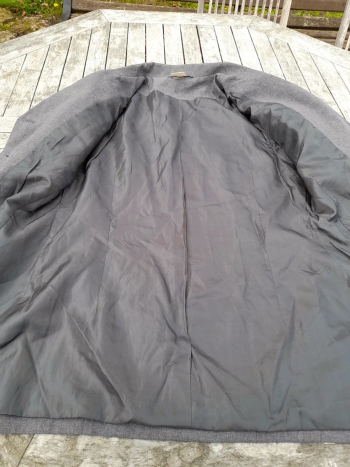 Veste tailleur polyester gris T42 - photo numéro 6