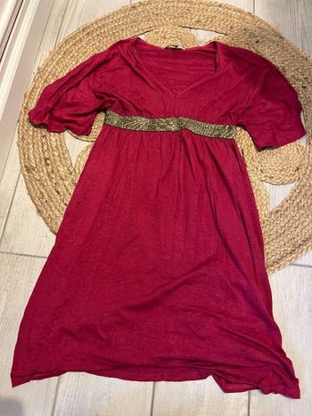 Robe de grossesse rose