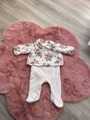 Ensemble / pyjama habillé bébé gille 3 mois velour