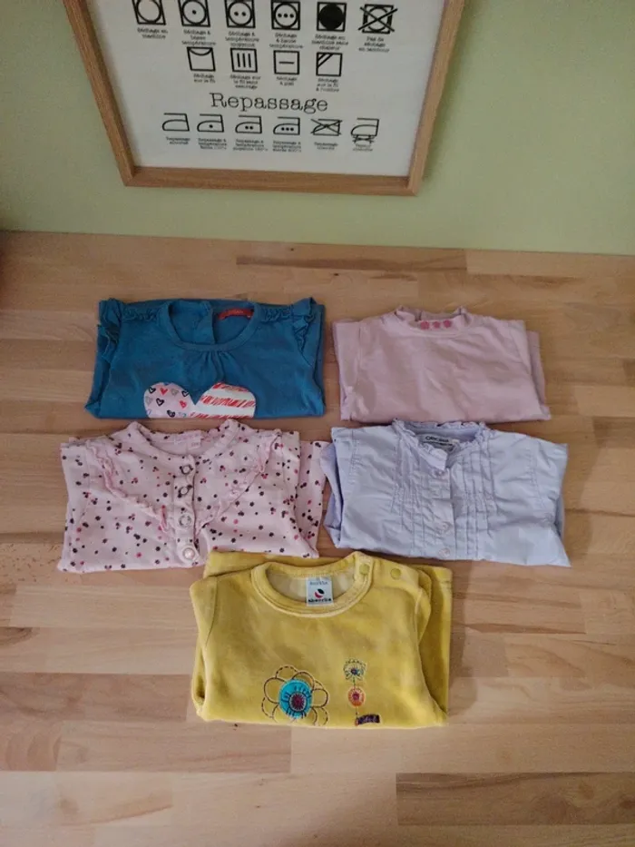 Lot de 5  hauts manches longues